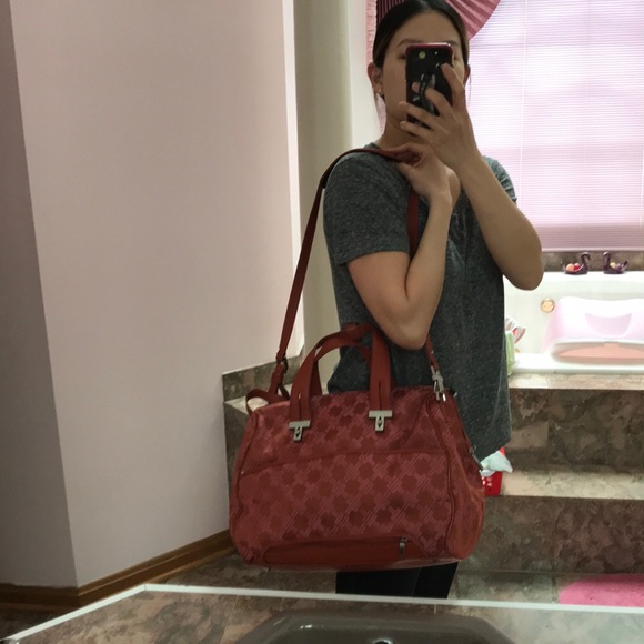 Tumi canvas and leather travel duffel bag - Picture 5 of 8